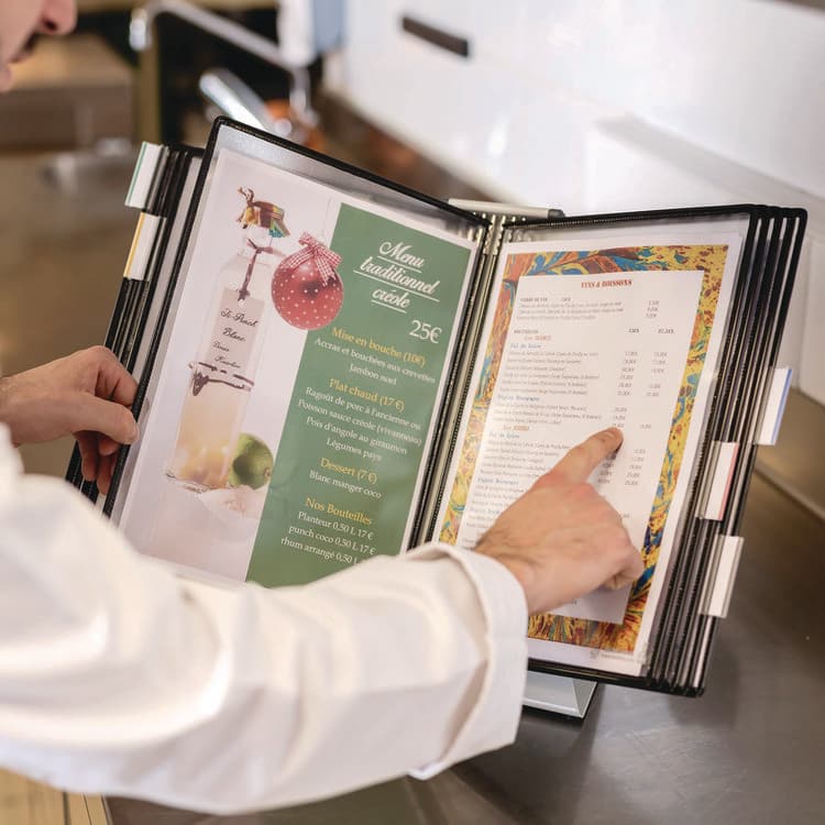 TARIFOLD, . Desktop Reference Starter Set, 10 Antimicrobial Wire-Reinforced Pockets (TFIDA271) thumbnail 2