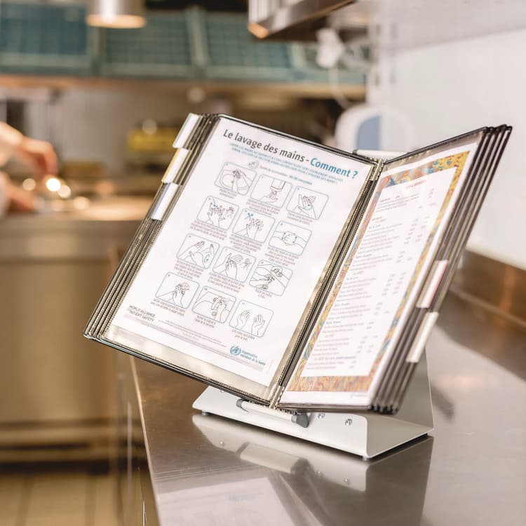 TARIFOLD, . Desktop Reference Starter Set, 10 Antimicrobial Wire-Reinforced Pockets (TFIDA271) thumbnail 4