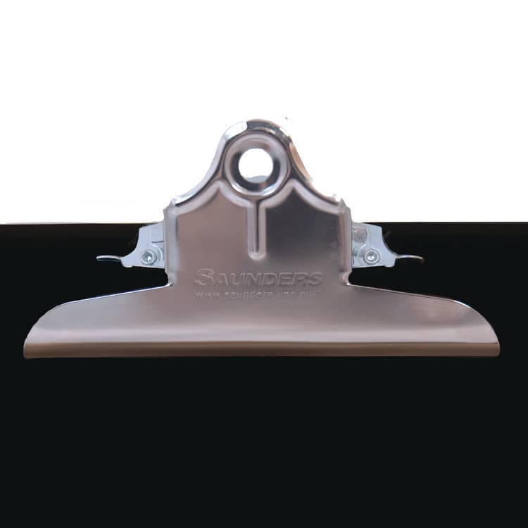 SAUNDERS MFG. CO., . Recycled Plastic Clipboard with Ruler Edge, 1" Clip Capacity, Holds 8.5 x 11 Sheets, Black (SAU21603) thumbnail 3