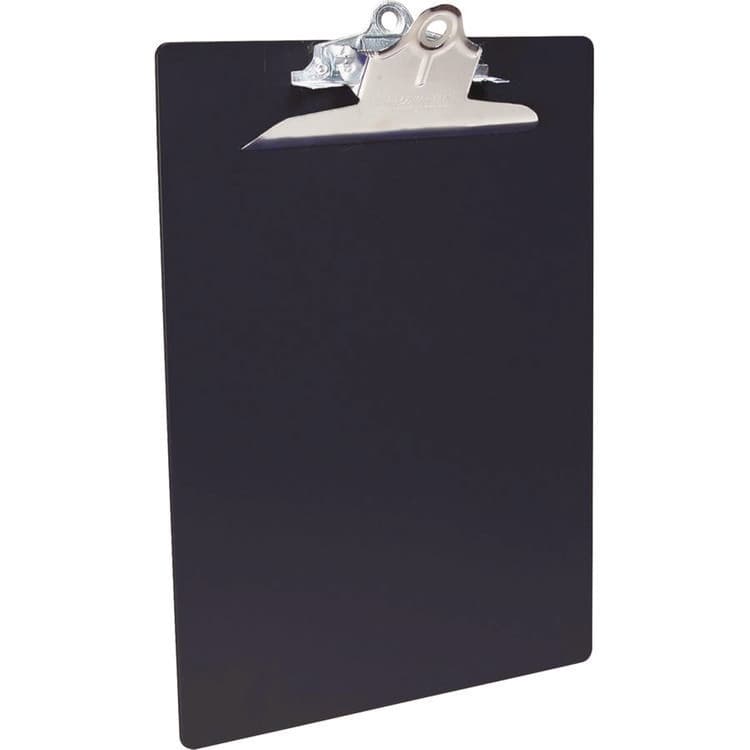 SAUNDERS MFG. CO., . Recycled Plastic Clipboard with Ruler Edge, 1" Clip Capacity, Holds 8.5 x 11 Sheets, Black (SAU21603) thumbnail 4