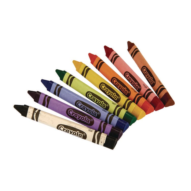 BINNEY & SMITH / CRAYOLA Triangular Crayons, Regular Size, 0.5" x 4", 8 Assorted Colors, 8/Pack (CYO524008) thumbnail 3