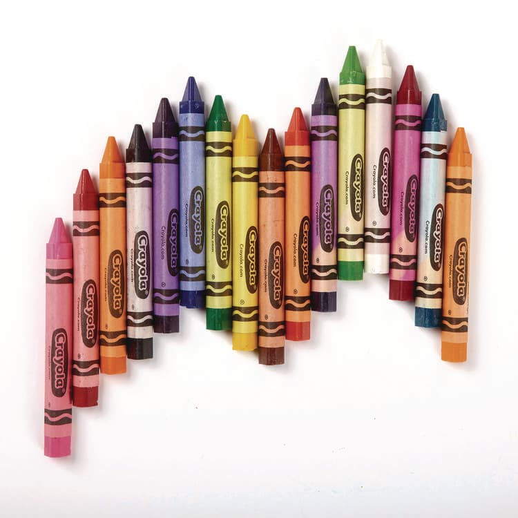 BINNEY & SMITH / CRAYOLA Classpack Triangular Crayons, Regular Size, 0.5" x 4", 16 Assorted Colors, 256/Carton (CYO528039) thumbnail 3