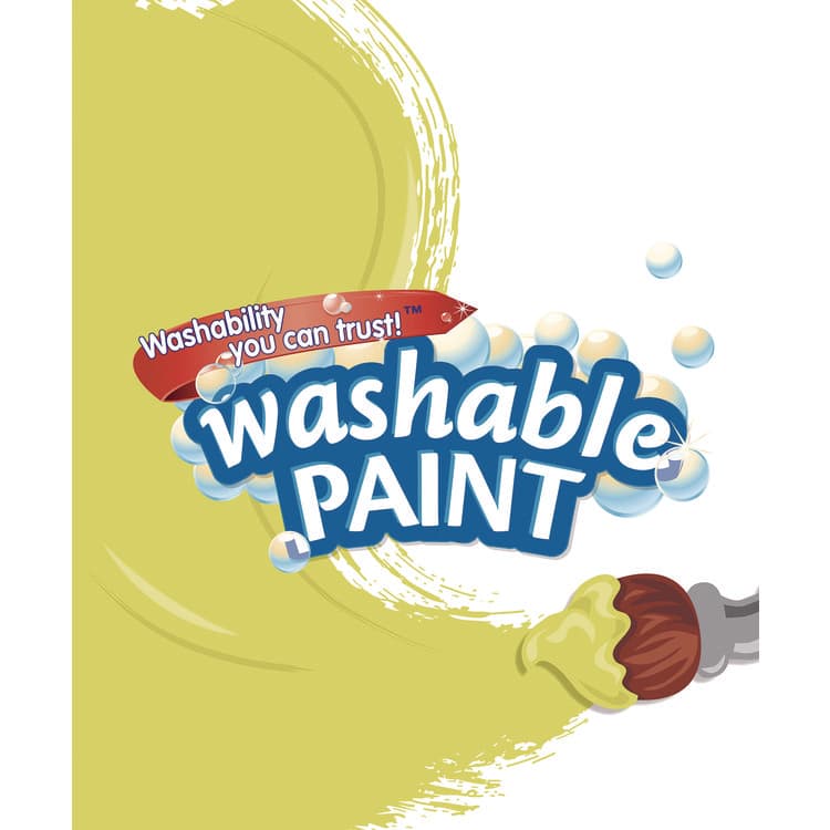 BINNEY & SMITH / CRAYOLA Washable Paint, Yellow, 1 gal Bottle (CYO542128034) thumbnail 4
