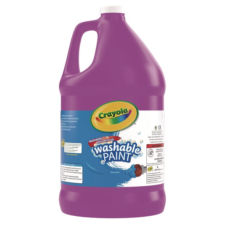 BINNEY & SMITH / CRAYOLA Washable Paint, Violet, 1 gal Bottle (CYO542128040) thumbnail 3