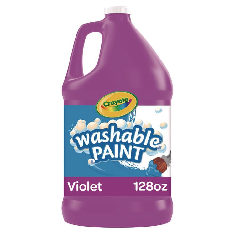 BINNEY & SMITH / CRAYOLA Washable Paint, Violet, 1 gal Bottle (CYO542128040) thumbnail 4