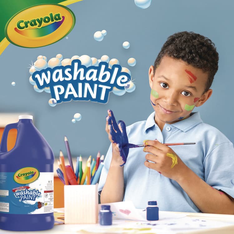 BINNEY & SMITH / CRAYOLA Artista II Washable Tempera Paint, Blue, 16 oz Bottle (CYO543115042) thumbnail 2