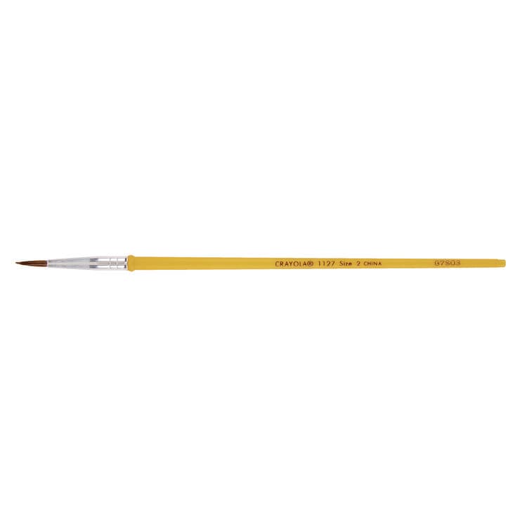 BINNEY & SMITH / CRAYOLA Watercolor Brush Set, Size 2, Camel-Hair Blend, Round Profile, 3/Pack (CYO051127002) thumbnail 4