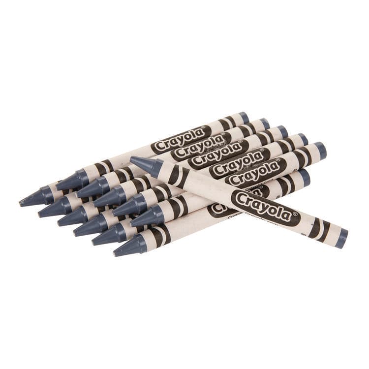 BINNEY & SMITH / CRAYOLA Bulk Crayons, Regular Size, 0.31" x 3.63", Gray, 12/Box (CYO520836052) thumbnail 2