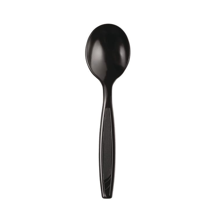 DIXIE FOOD SERVICE Individually Wrapped Heavyweight Soup Spoons, 5.75", Plastic, Black, 1,000/Carton (DXESH53C7) thumbnail 2