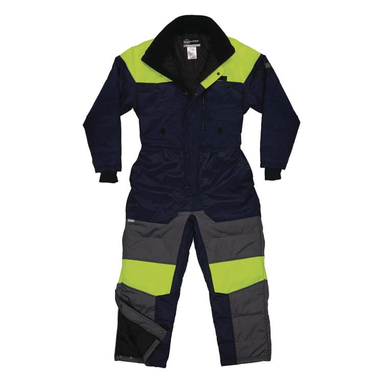 ERGODYNE CORPORATION N-Ferno 6475 Insulated Freezer Coverall, Large, Navy (EGO41244)