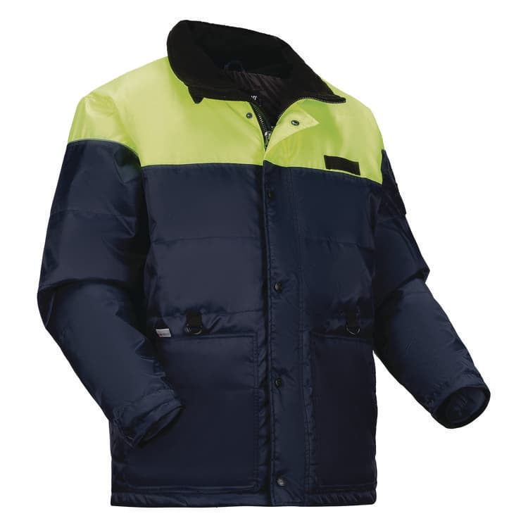 ERGODYNE CORPORATION N-Ferno 6476 Insulated Freezer Jacket, 5X-Large, Navy (EGO41259) thumbnail 3