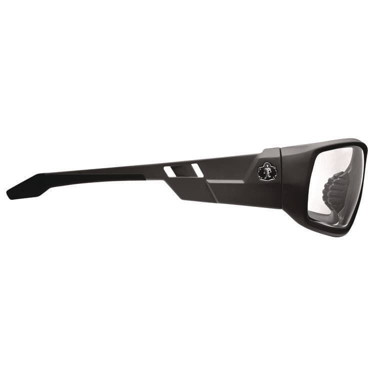 ERGODYNE CORPORATION Skullerz ODIN Anti-Scratch Enhanced Anti-Fog Safety Glasses, Matte Black Full Frame, Clear Dual Lens (EGO50405) thumbnail 2