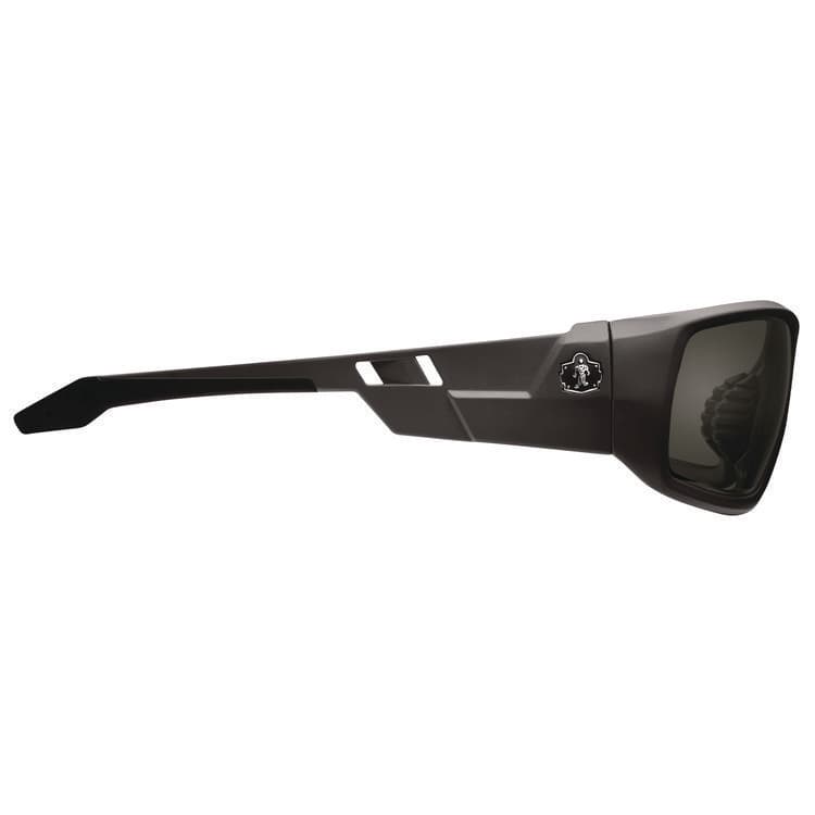 ERGODYNE CORPORATION Skullerz ODIN Anti-Scratch Enhanced Anti-Fog Safety Glasses, Matte Black Full Frame, Smoke Dual Lens (EGO50435) thumbnail 2