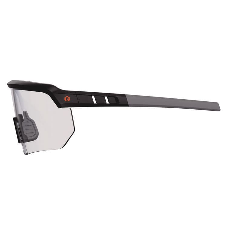 ERGODYNE CORPORATION Skullerz AEGIR Anti-Scratch Enhanced Anti-Fog Safety Glasses, Matte Black Half Frame, Clear Single Lens (EGO55002) thumbnail 3