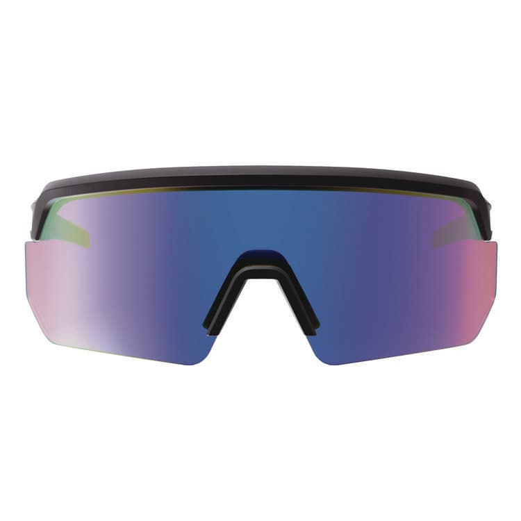 ERGODYNE CORPORATION Skullerz AEGIR Anti-Scratch Enhanced Anti-Fog Safety Glasses, Matte Black Half Frame, Mirrored Blue Single Lens (EGO55008) thumbnail 2