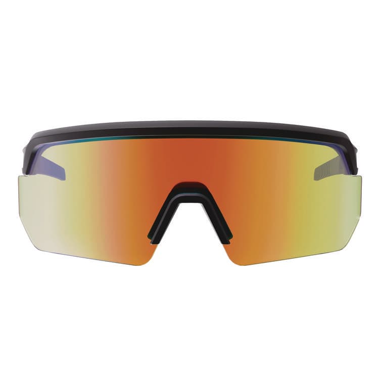 ERGODYNE CORPORATION Skullerz AEGIR Anti-Scratch Enhanced Anti-Fog Safety Glasses, Matte Black Half Frame, Mirrored Orange Single Lens (EGO55010) thumbnail 2