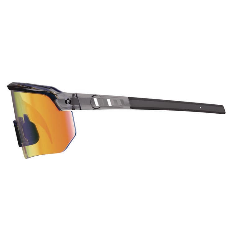 ERGODYNE CORPORATION Skullerz AEGIR Safety Glasses, Clear Smoke Half Frame, Mirrored Orange Single Lens (EGO55013) thumbnail 4