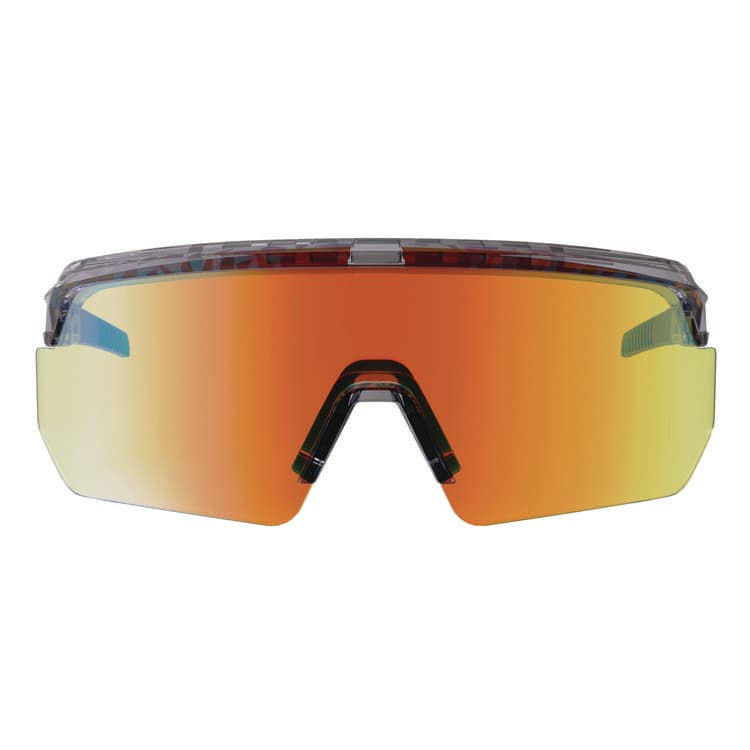 ERGODYNE CORPORATION Skullerz AEGIR Anti-Scratch Enhanced Anti-Fog Safety Glasses, Clear Smoke Half Frame, Mirrored Orange Single Lens (EGO55014) thumbnail 2
