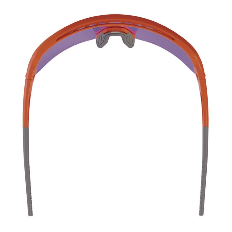 ERGODYNE CORPORATION Skullerz AEGIR Safety Glasses, Orange Half Frame, Mirrored Purple Single Lens (EGO55019) thumbnail 2