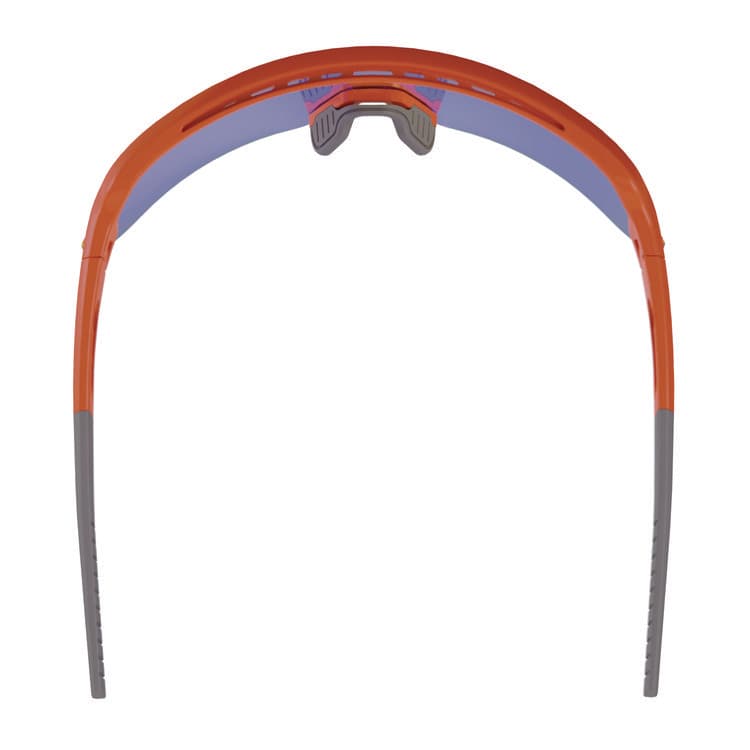 ERGODYNE CORPORATION Skullerz AEGIR Anti-Scratch Enhanced Anti-Fog Safety Glasses, Orange Half Frame, Mirrored Blue Single Lens (EGO55022) thumbnail 3