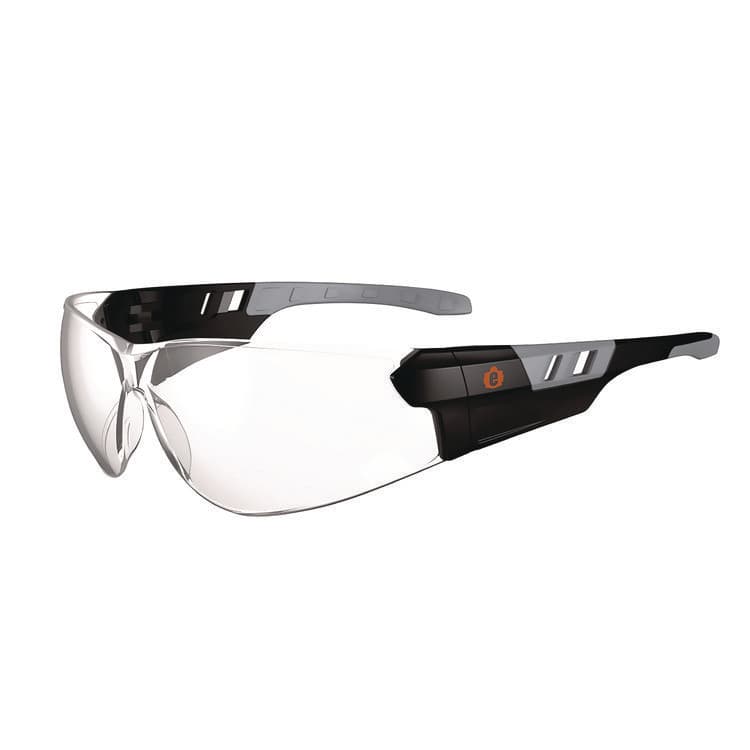 ERGODYNE CORPORATION Skullerz SAGA Anti-Scratch Enhanced Anti-Fog Safety Glasses, Frameless, Clear Single Lens (EGO59105)