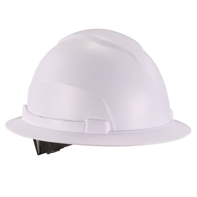 ERGODYNE CORPORATION Skullerz 8969 Class E Lightweight Full Brim Hard Hat, 6-Point Rachet Suspension, White (EGO60229)