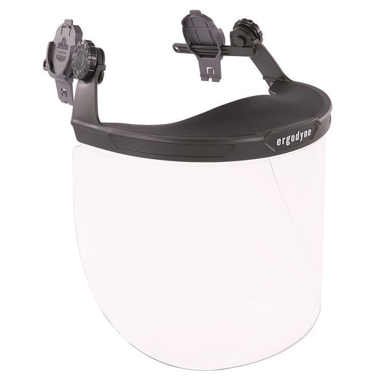 ERGODYNE CORPORATION Skullerz 8995 Anti-Scratch and Anti-Fog Hard Hat Face Shield with Adapter for Full Brim, Clear Lens (EGO60245)