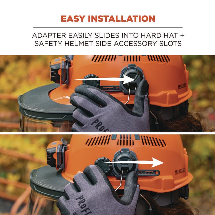 ERGODYNE CORPORATION Skullerz 8996 Face Shield Adapter Frame Replacement, Gray (EGO60248) thumbnail 3