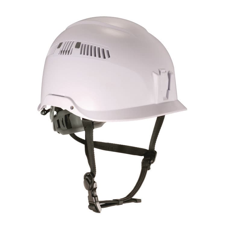 ERGODYNE CORPORATION Skullerz 8977 Class C Safety Helmet with Adjustable Venting, 6-Point Rachet Suspension, White (EGO60264)