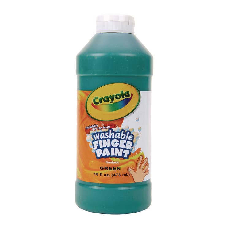 BINNEY & SMITH / CRAYOLA Washable Fingerpaint, Green, 16 oz Bottle (CYO551316044)