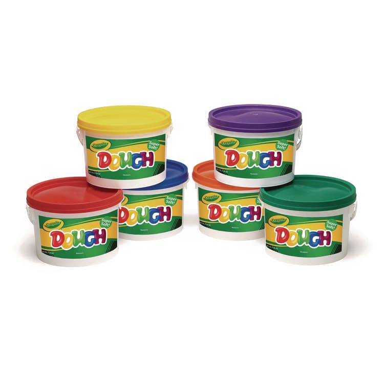 BINNEY & SMITH / CRAYOLA Modeling Dough Bucket, 3 lbs, Assorted Colors, 6 Buckets/Set (CYO570016) thumbnail 2