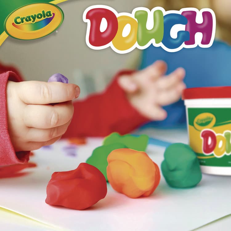 BINNEY & SMITH / CRAYOLA Modeling Dough Bucket, 3 lbs, Assorted Colors, 6 Buckets/Set (CYO570016) thumbnail 4