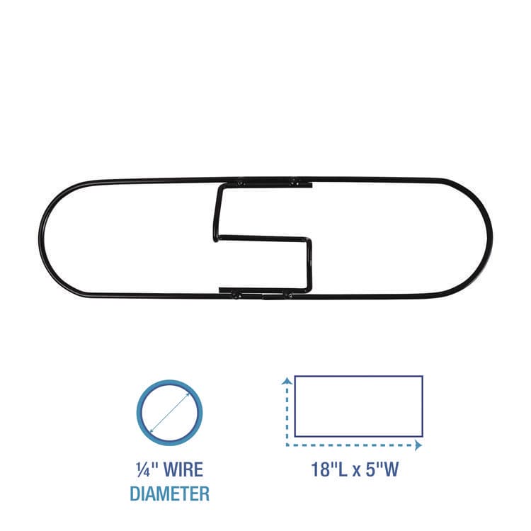 BOARDWALK Clip-On Dust Mop Frame, 18w x 5d, Zinc Plated (BWK1418) thumbnail 2