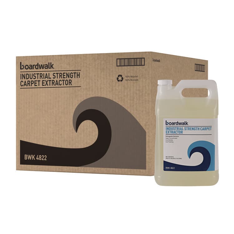 BOARDWALK Industrial Strength Carpet Extractor, Clean Scent, 1 gal Bottle, 4/Carton (BWK4822)
