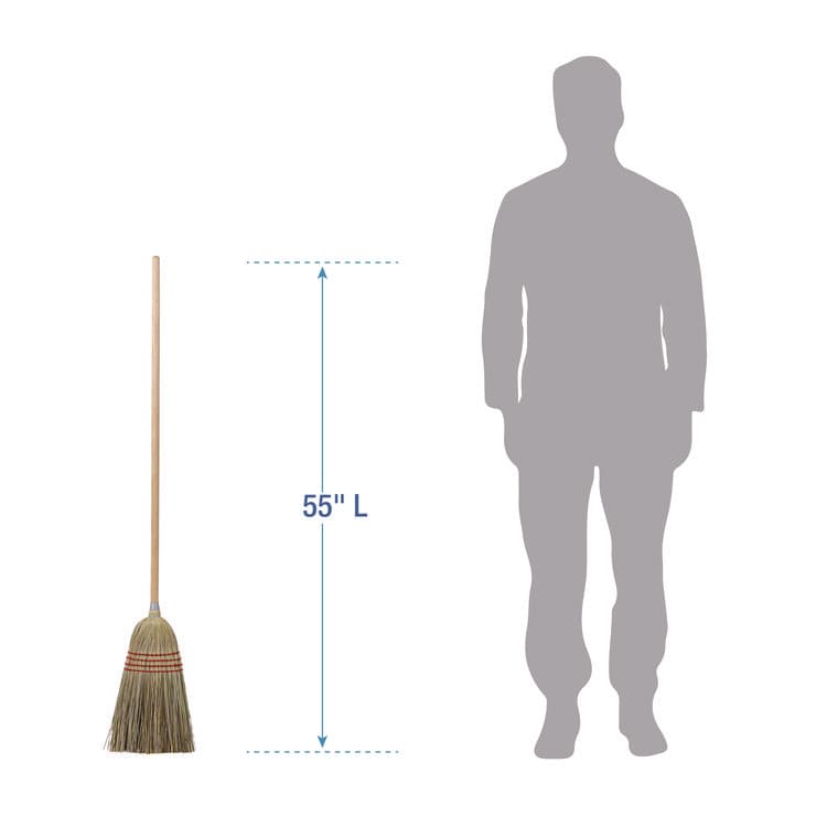 BOARDWALK Cleaning Kit, Medium Blue Cotton/Rayon/Synthetic Head, 60" Natural/Yellow Wood/Metal Handle (BWKCLEANKIT) thumbnail 4