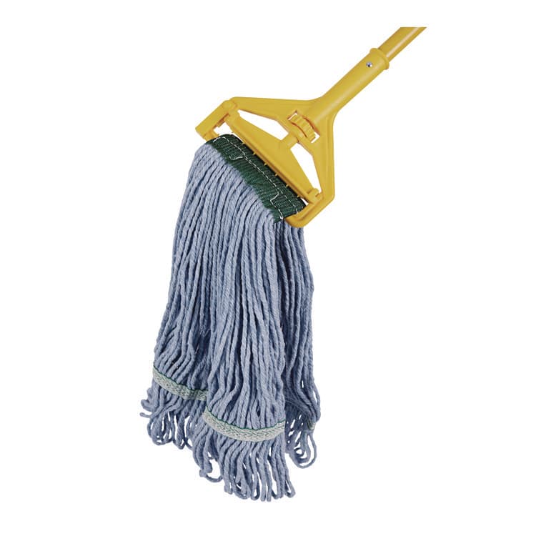 BOARDWALK Cleaning Kit, Medium Blue Cotton/Rayon/Synthetic Head, 60" Natural/Yellow Wood/Metal Handle (BWKCLEANKIT) thumbnail 3