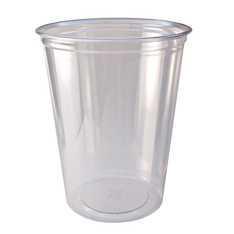 FABRI-KAL Recycleware Round Deli Container, 32 oz, 4.6" Diameter x 5.8" h, Clear, Plastic, 500/Carton (FABRD32)