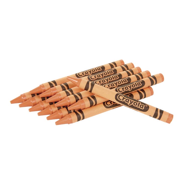 BINNEY & SMITH / CRAYOLA Bulk Crayons, Regular Size, 0.31" x 3.63", Peach, 12/Box (CYO520836033) thumbnail 2