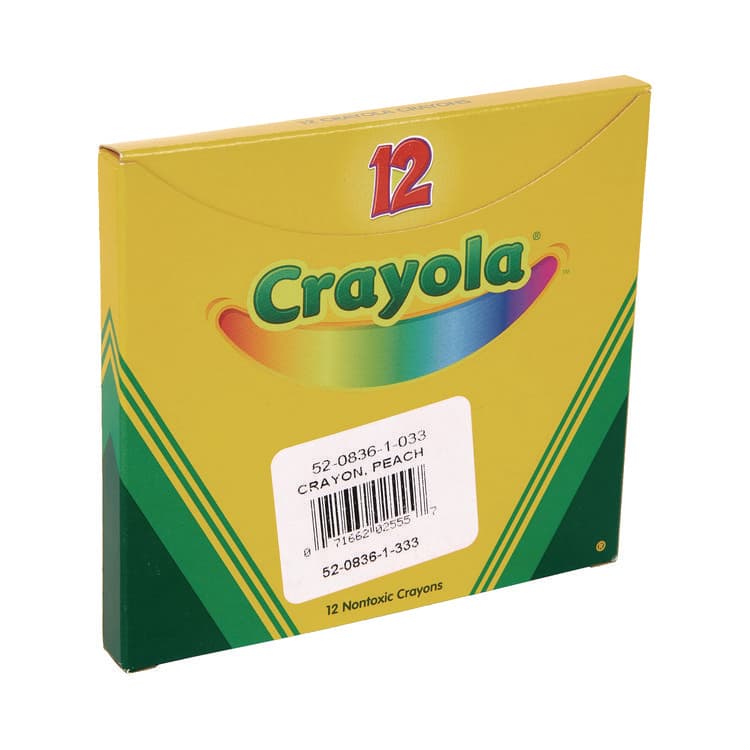 BINNEY & SMITH / CRAYOLA Bulk Crayons, Regular Size, 0.31" x 3.63", Peach, 12/Box (CYO520836033) thumbnail 4
