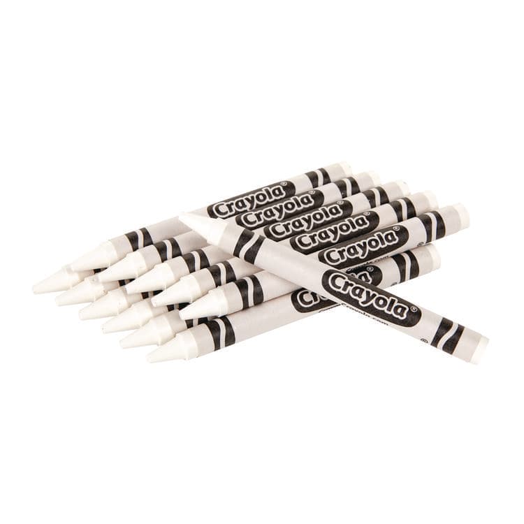 BINNEY & SMITH / CRAYOLA Bulk Crayons, Regular Size, 0.31" x 3.63", White, 12/Box (CYO520836053) thumbnail 2