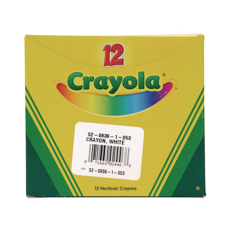 BINNEY & SMITH / CRAYOLA Bulk Crayons, Regular Size, 0.31" x 3.63", White, 12/Box (CYO520836053) thumbnail 4