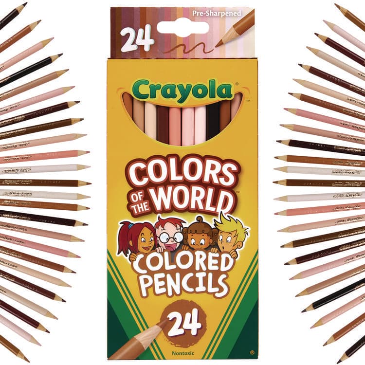 BINNEY & SMITH / CRAYOLA Colors of the World Colored Pencils, Assorted Lead and Barrel Colors, 24/Pack (CYO684607) thumbnail 2