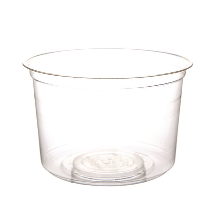 ECO-PRODUCTS,INC. Renewable and Compostable Round Deli Containers, 16 oz, 4.63" Diameter x 3.06" h, Clear, Plastic, 50/Pack, 10 Packs/Carton (ECOEPRDP16)