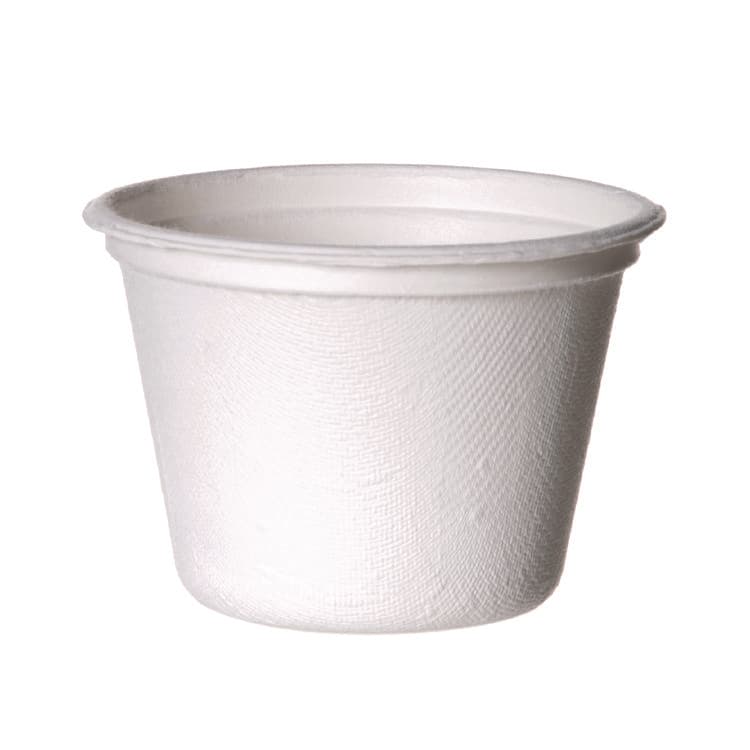 ECO-PRODUCTS,INC. Vanguard Renewable and Compostable Sugarcane Portion Cups, 4 oz, White, 1,000/Carton (ECOEPSPC4NFA)
