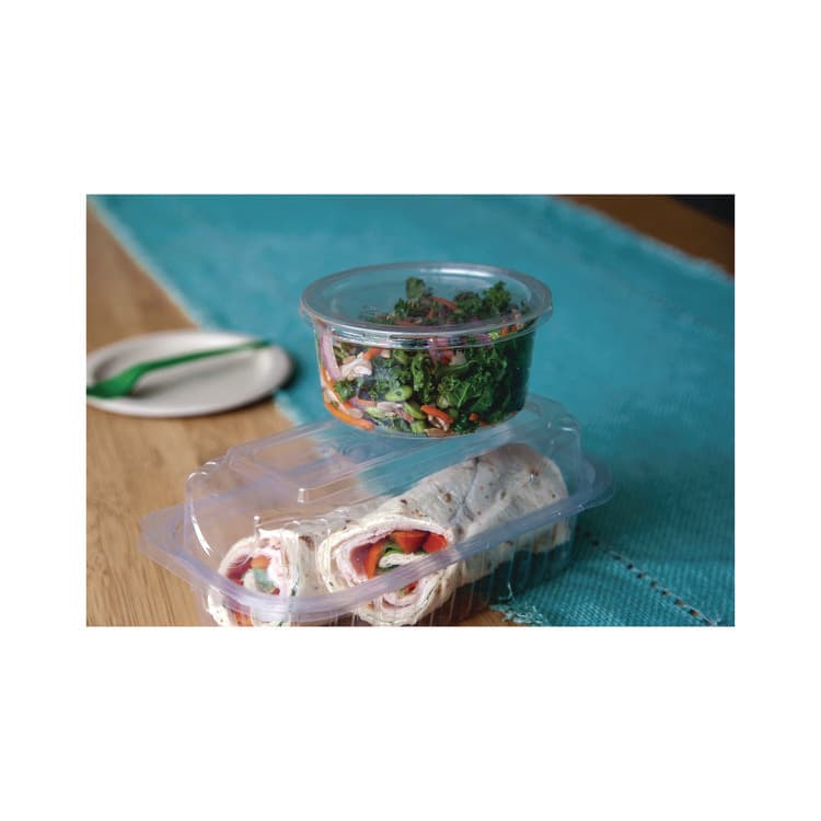 ECO-PRODUCTS,INC. Round Deli Containers, 12 oz, 4.63" Diameter x 2.13" h, Clear, Plastic, 500/Carton (ECOEPRDP12) thumbnail 4