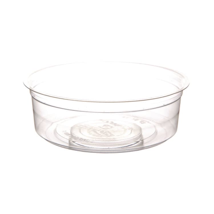 ECO-PRODUCTS,INC. Renewable and Compostable Round Deli Containers, 8 oz, Clear, Plastic, 50/Pack, 10 Packs/Carton (ECOEPRDP8)
