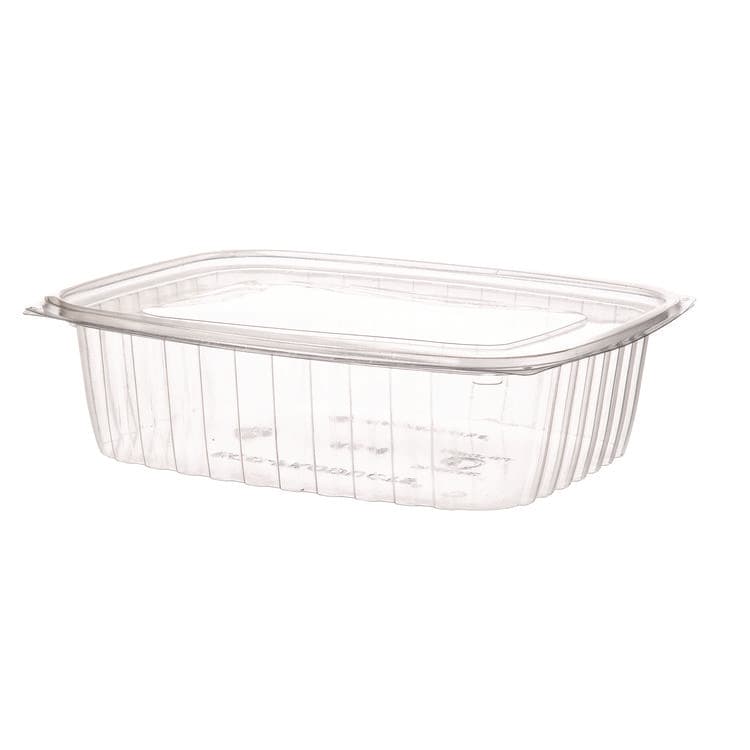 ECO-PRODUCTS,INC. Renewable and Compostable Rectangular Deli Containers, 48 oz, 8 x 6 x 2, Clear, Plastic, 50/Pack, 4 Packs/Carton (ECOEPRC48)