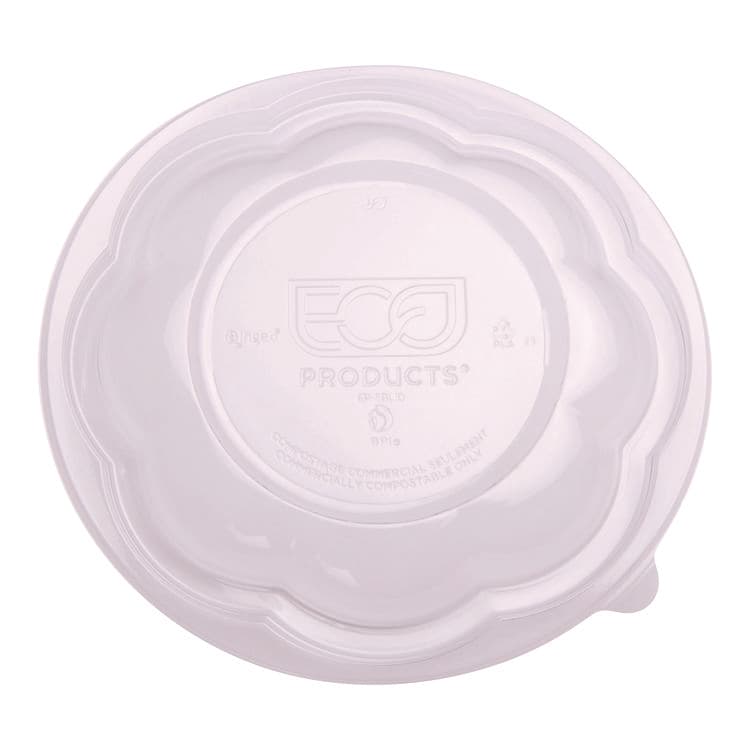 ECO-PRODUCTS,INC. Renewable and Compostable Lids, Fits 24, 32 and 48 oz Salad Bowls, Clear, Plastic, 300/Carton (ECOEPSBLID)