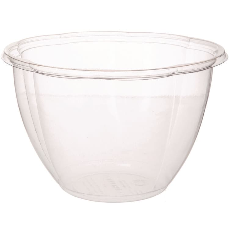 ECO-PRODUCTS,INC. Salad Bowls, 48 oz, 6.69" Diameter x 4.38" h, Clear, Plastic, 300/Carton (ECOEPSB48BASE)