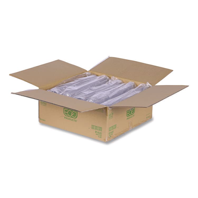 ECO-PRODUCTS,INC. GreenStripe Cold Cup Dome Lids, With Hole, Fits 9 oz to 24 oz Cold Cups, Plastic, Clear, 100/Pack, 10 Packs/Carton (ECOEPDLCC) thumbnail 3